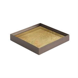 Ethnicraft Small Gold Leaf Glass Valet Tray